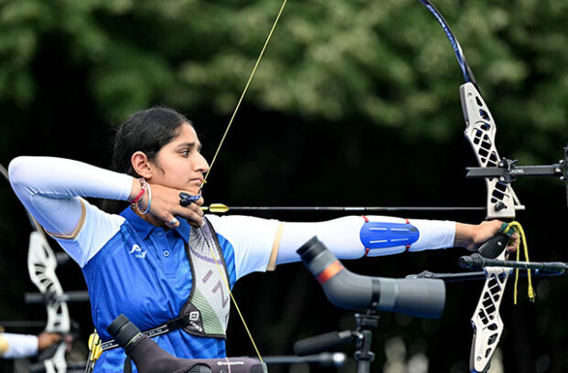 Paris Olympics 2024 : भारतीय महिला तीरंदाजी टीम सीधे क्वार्टर फाइनल में पहुंची