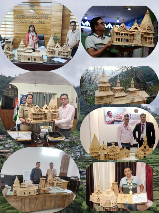 उत्तराखंड का गौरव: माचिस की तीलियों से अद्भुत प्रतिकृतियां गढ़ने वाले शिक्षक पंकज सुन्दरियाल