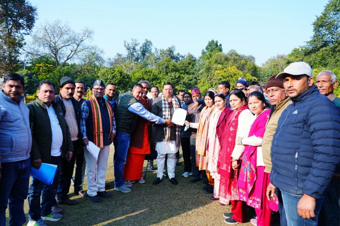 टिहरी बांध विस्थापितों को सीएम धामी ने दिया आश्वासन