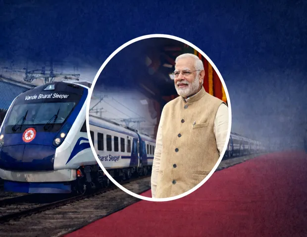 PM मोदी ने दिखाई देश की पहली वंदे भारत स्लीपर ट्रेन को हरी झंडी,इन राज्यों को मिलेगा फायदा