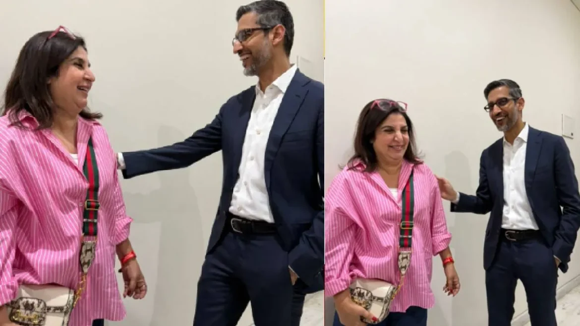 फराह खान ने की सुंदर पिचाई से मुलाकात, सोशल मीडिया पर साझा की खास झलकियां