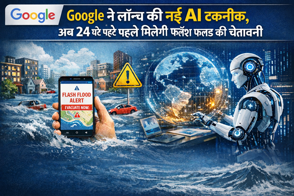 Google ने लॉन्च की नई AI तकनीक, अब 24 घंटे पहले मिल सकेगी फ्लैश फ्लड की चेतावनी