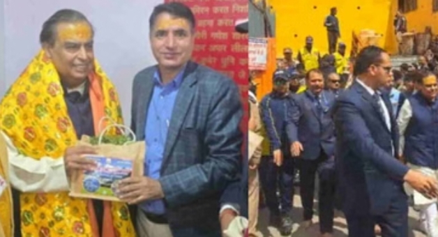 बदरीनाथ धाम पहुंचे मुकेश अंबानी, भगवान बदरीविशाल के किए दर्शन, मंदिर समिति को 5 करोड़ रुपये का दान