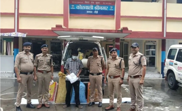 श्रीनगर में नशा तस्करी का बड़ा खुलासा, एंबुलेंस से 90 किलो गांजा बरामद; चालक गिरफ्तार