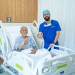 93 वर्षीय मरीज के कैंसर ऑपरेशन में सफलता
