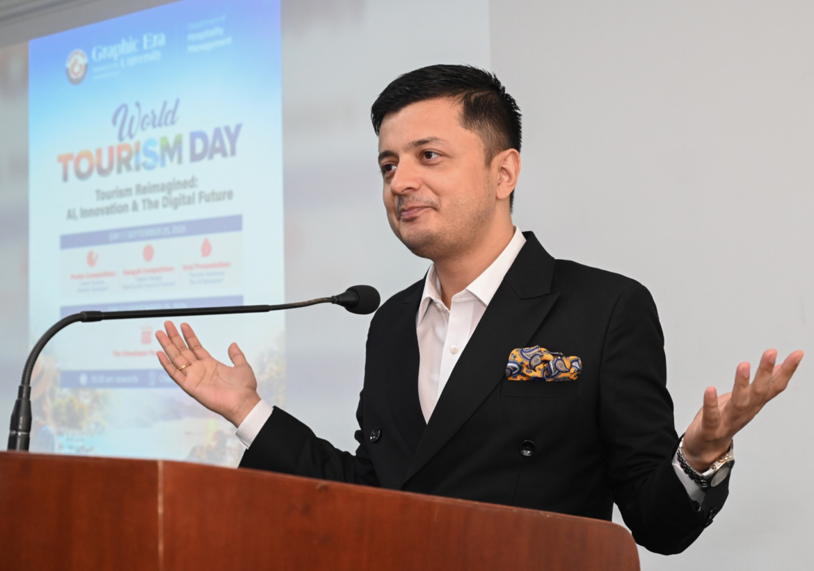 विश्व पर्यटन दिवस पर ग्राफिक एरा में प्रतियोगिताएं, प्रांजल, पारस और केशव की टीमें अव्वल