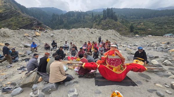 धराली आपदा के 14 महीने बाद कल्प केदार मंदिर की खोज शुरू, ग्रामीणों ने संभाला जीर्णोद्धार का जिम्मा